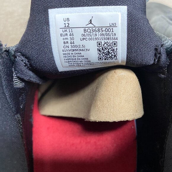 Nike Jordan 14 Retro SE Sneaker Shoe Men's 12 Black Anthracite BQ3685-001 - Picture 7 of 16